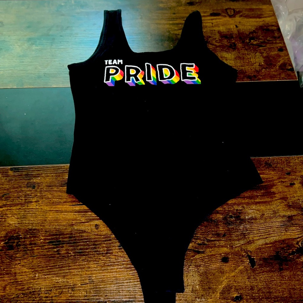 M one peace body suit PRIDE!